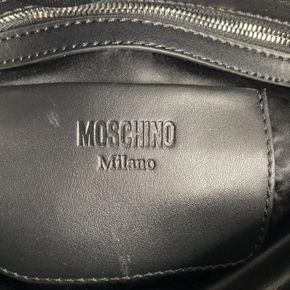 New 💯 Authentic Moschino quilted logo clutch bag